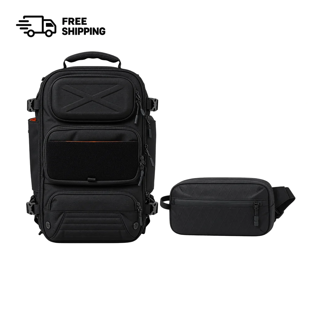 Oono Backpack V3.5 20L bundled with the Sling X-Pac VX21 2.5L, front view