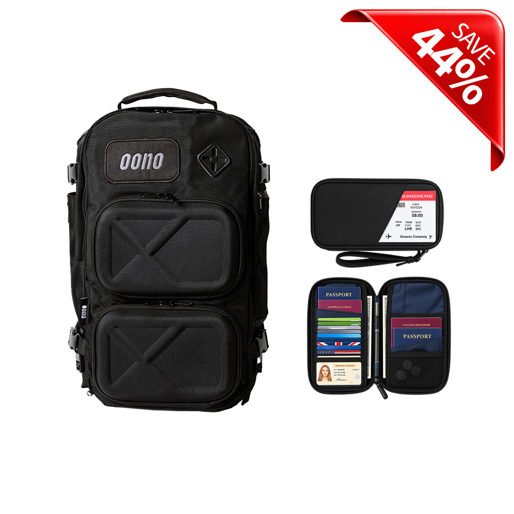 Oono Backpack V2  + RFID Passport Wallet