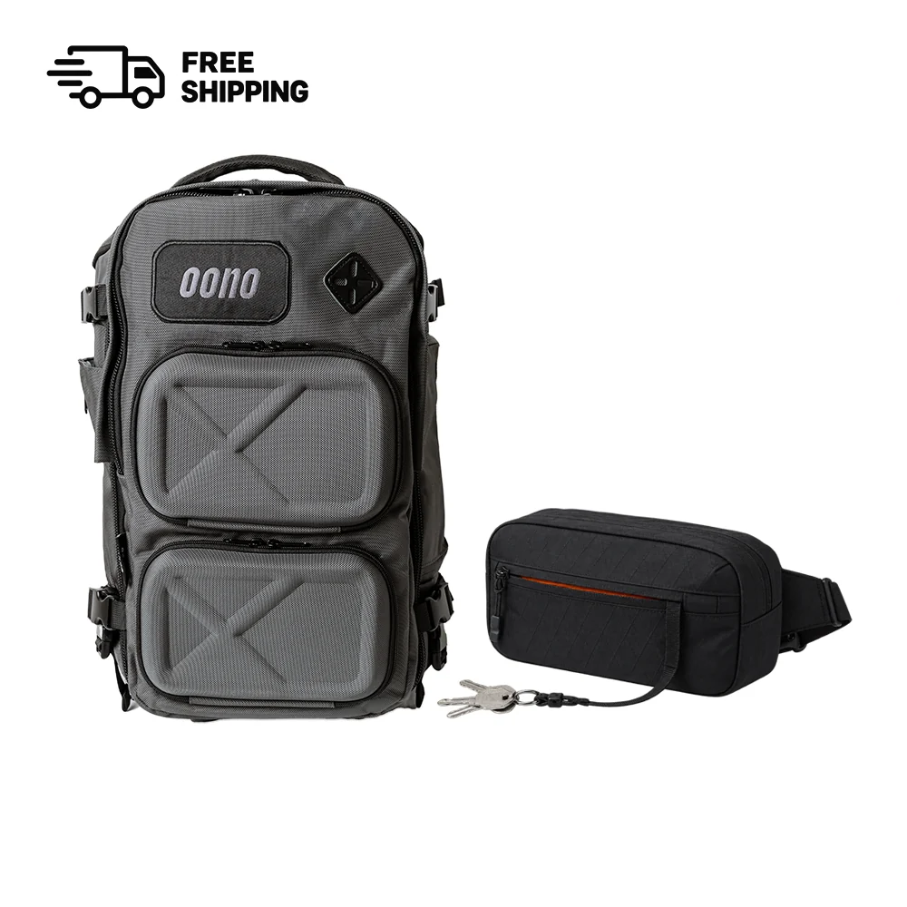Oono Backpack V2 20L and Sling X-Pac Vx21 2.5L bundle set shown together, front view
