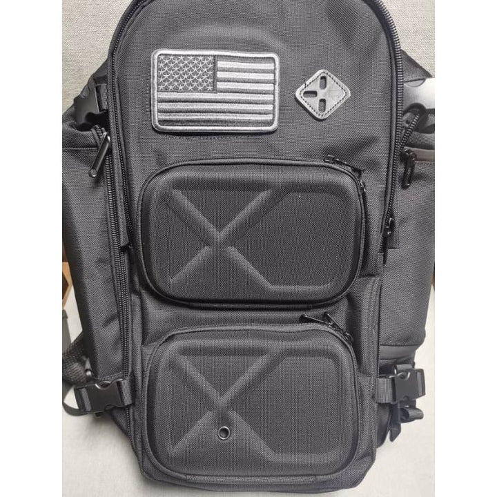 American Flag Black & Gray Velcro Patch