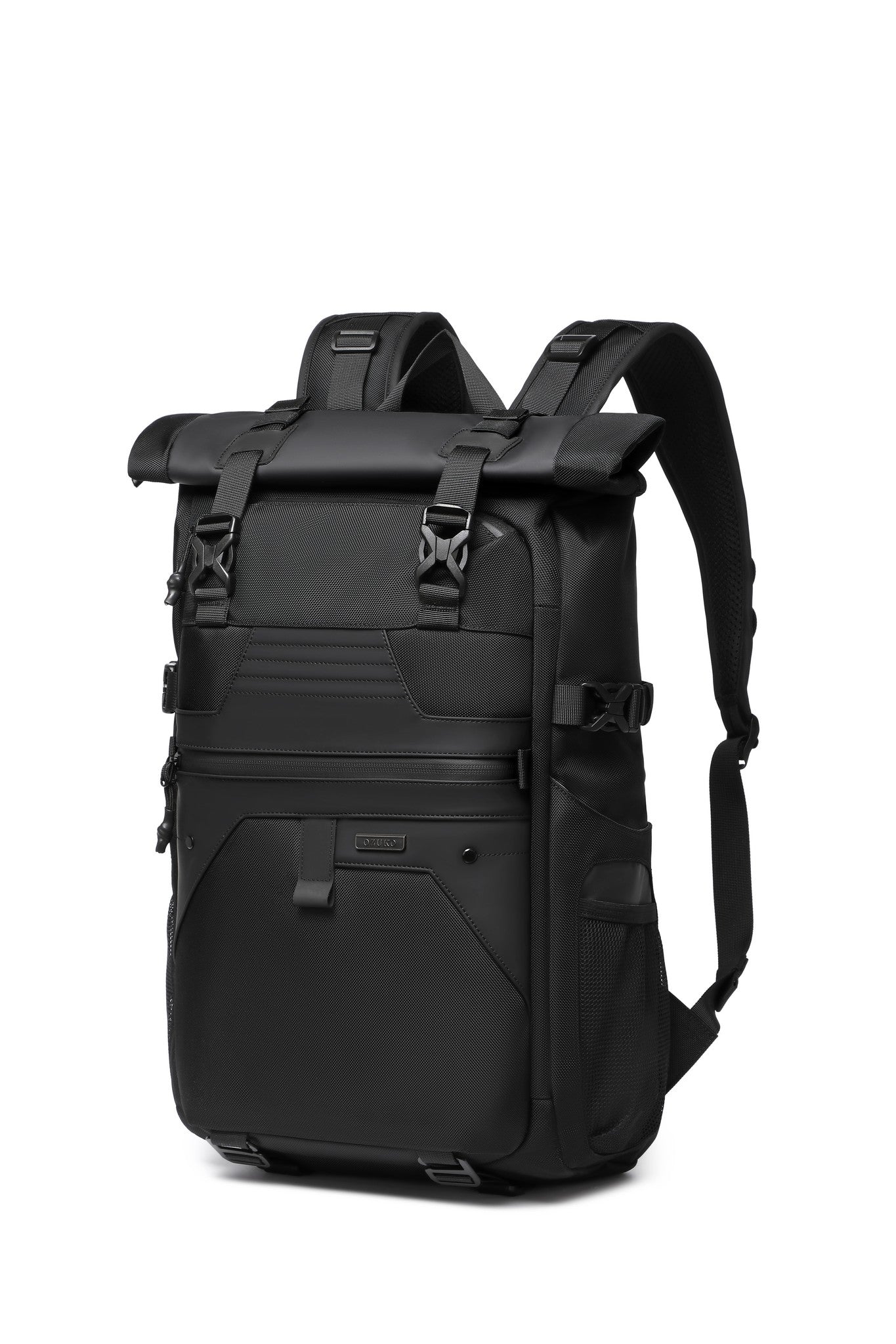 Summit Backpack 25L in Black, three-quarter front angle view