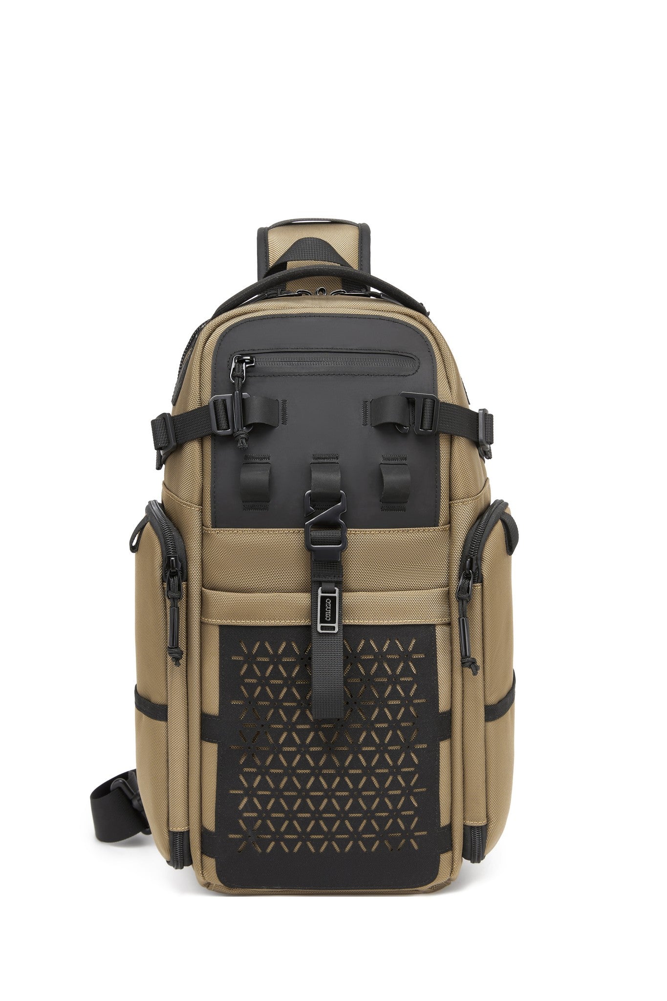 Ridge Sling Backpack 12L in Tan - front view