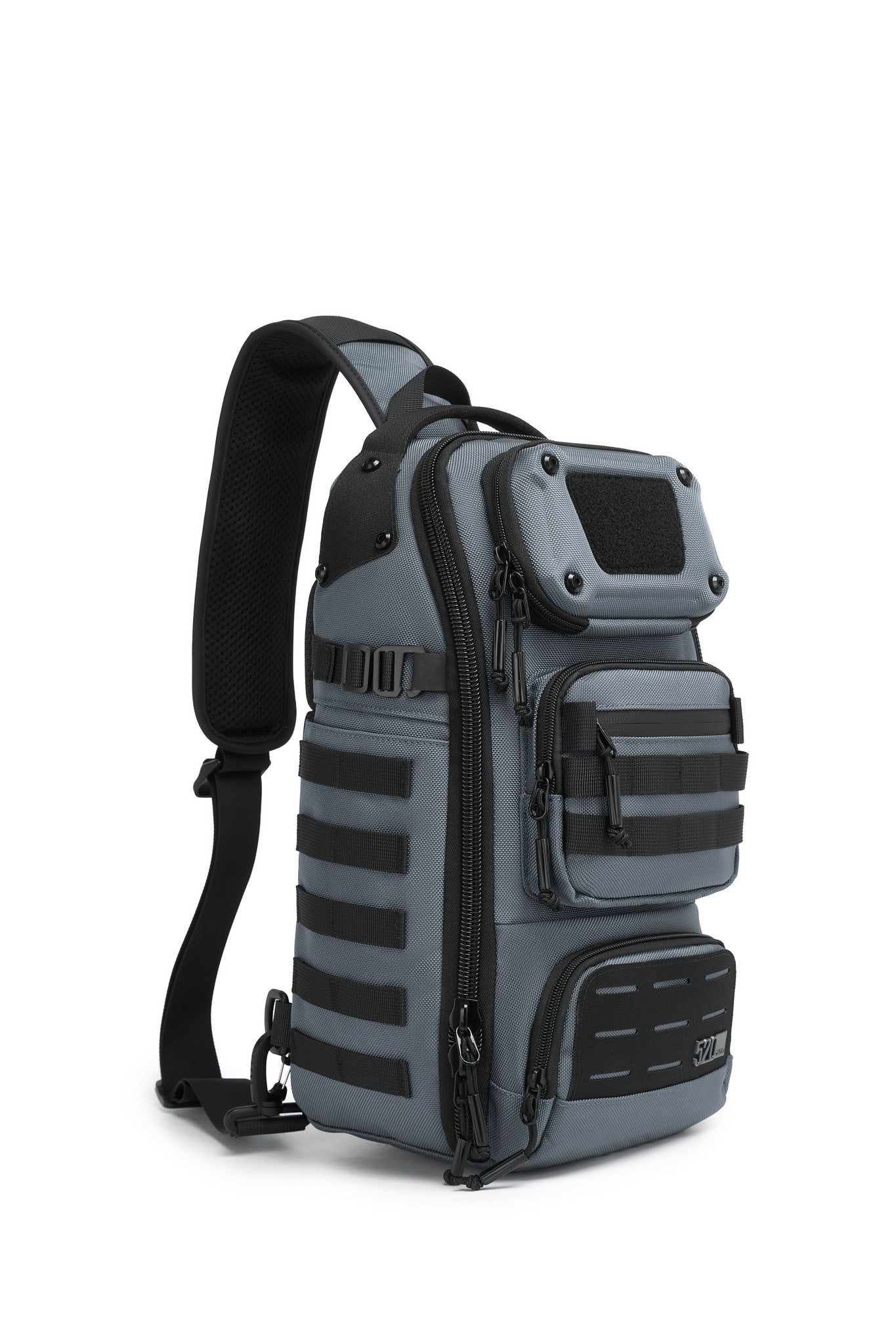 Daytrip Backpack 12L in Gray - three-quarter front view from the opposite angle