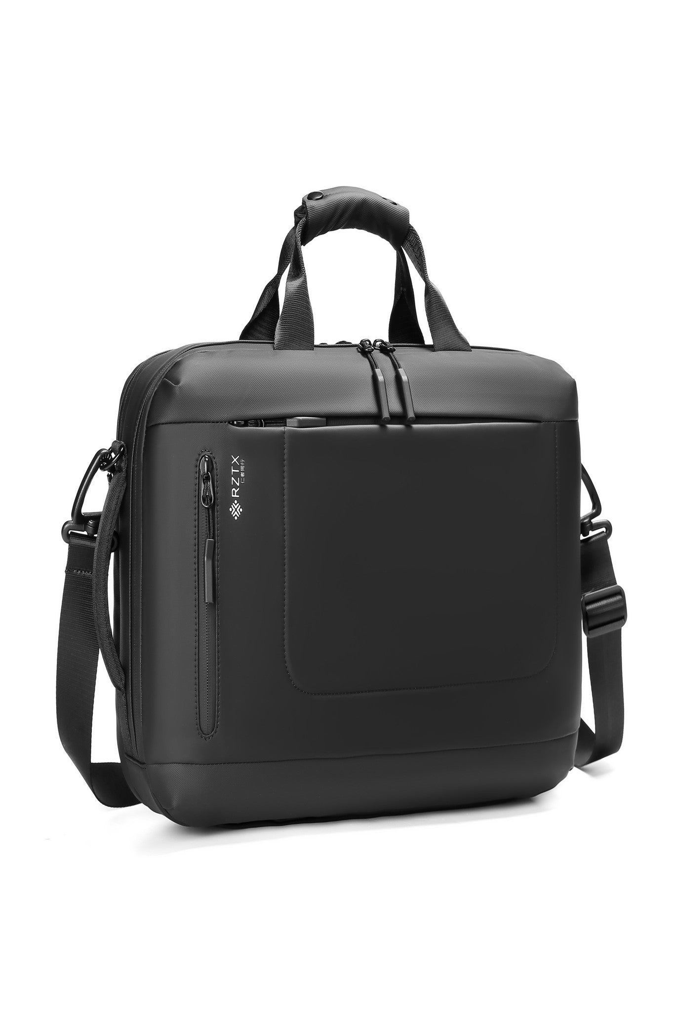 Front organizer pocket with adjustable carry strap