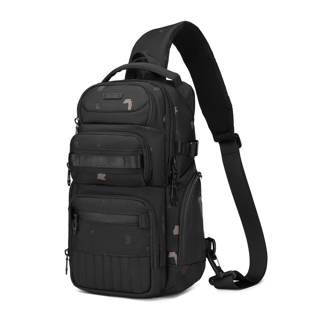 Ridge Sling 8L in Camo, three-quarter front angle view