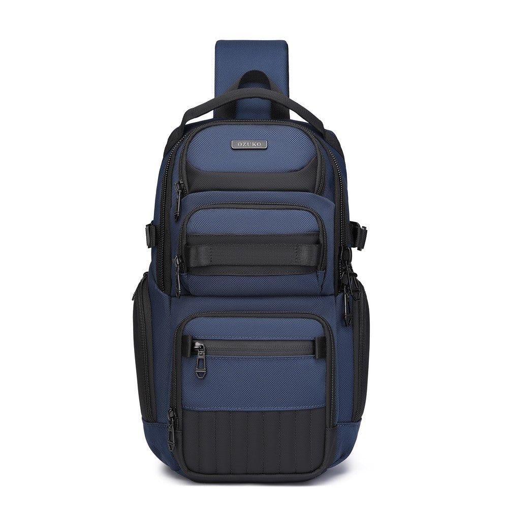 Ridge Sling 8L in Blue, straight-on front view