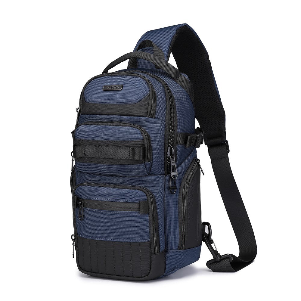 Ridge Sling 8L in Blue, three-quarter front angle view