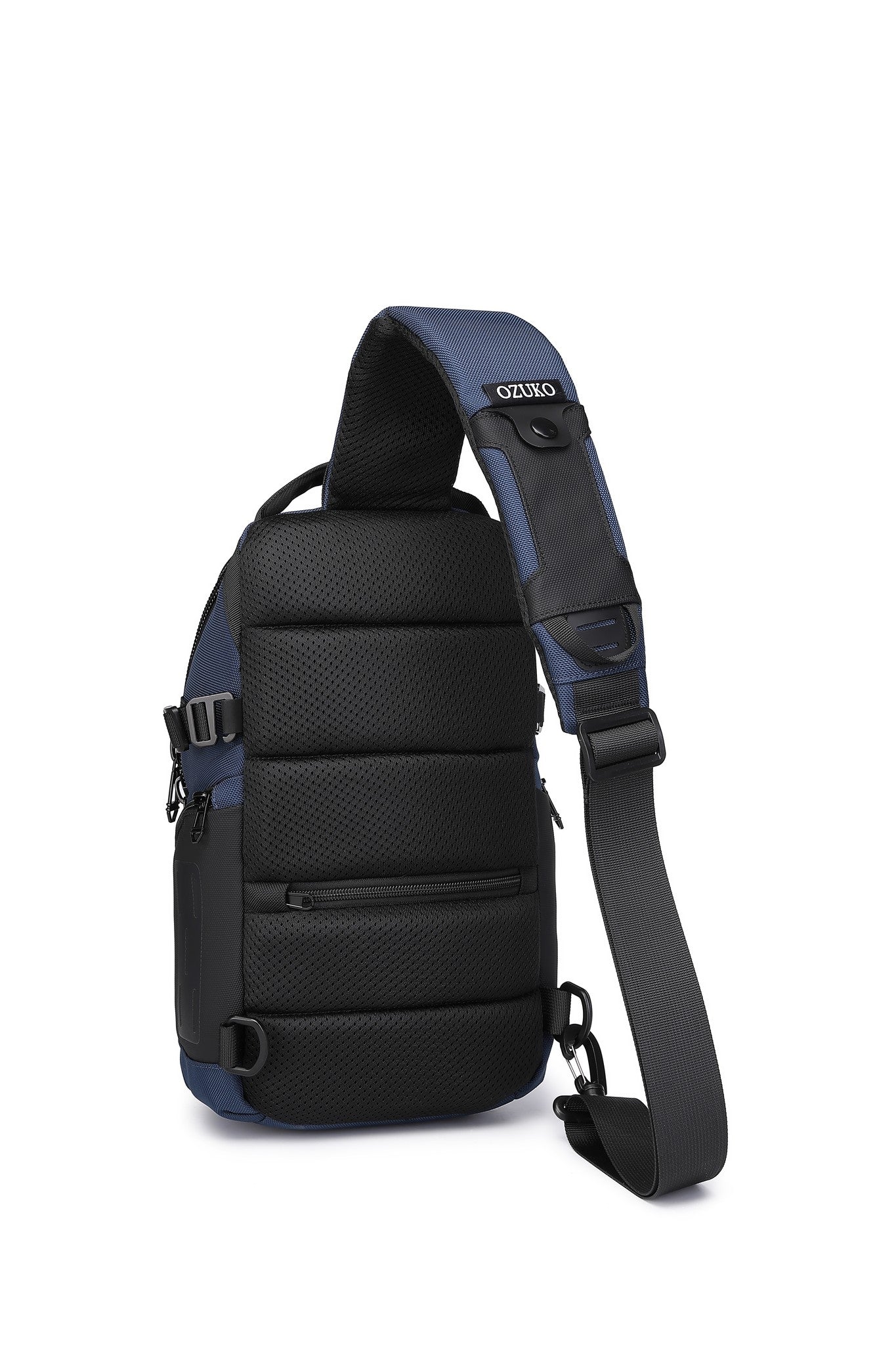 Ridge Sling 8L in Blue, three-quarter back angle view