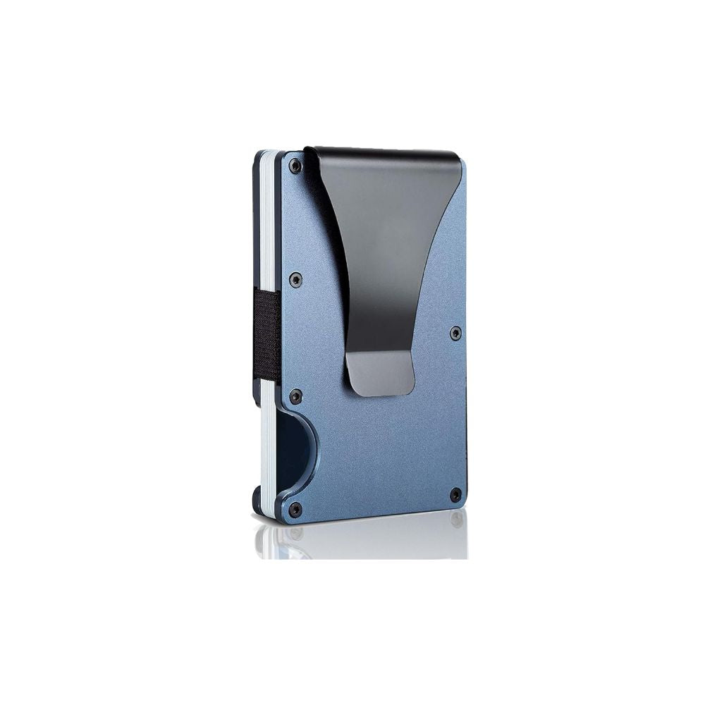 RFID-Blocking Aluminum Cardholder with Money Clip