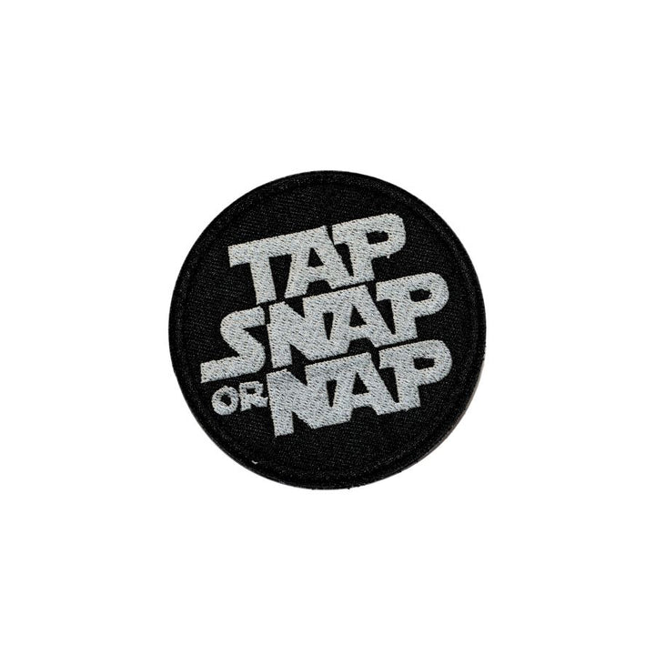 "TAP, SNAP OR NAP" Velcro Patch